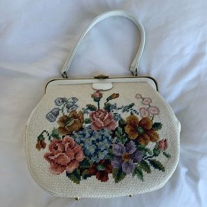 Gorgeous Vintage Needlepoint Purse